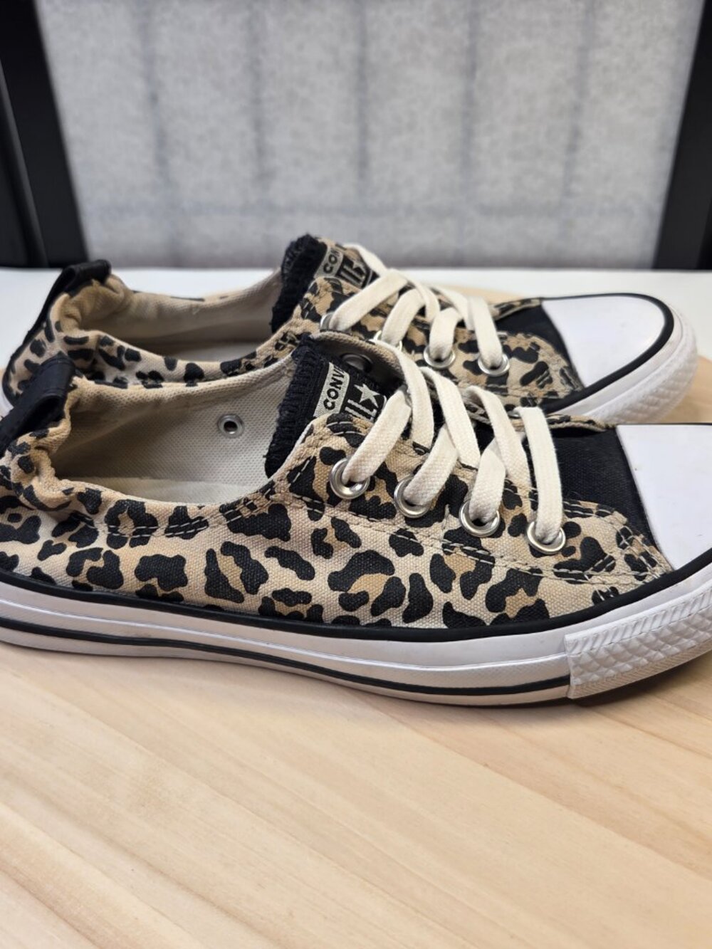 Converse Chuck Taylor All Star Shoreline Leopard Sneakers Women US 8.5 - Picture 2 of 13